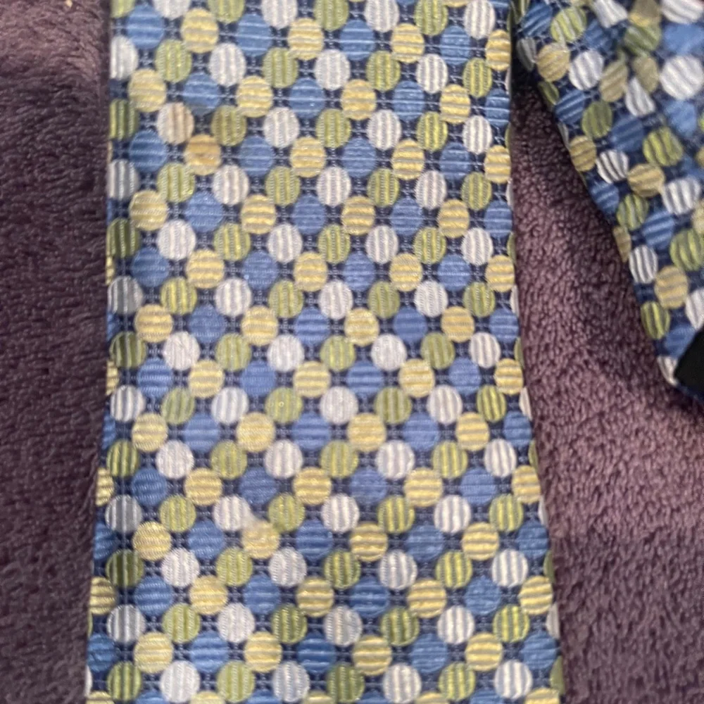BOYS zipper neck ties lot of two, one is Talbots and other Van Heusen, both silk